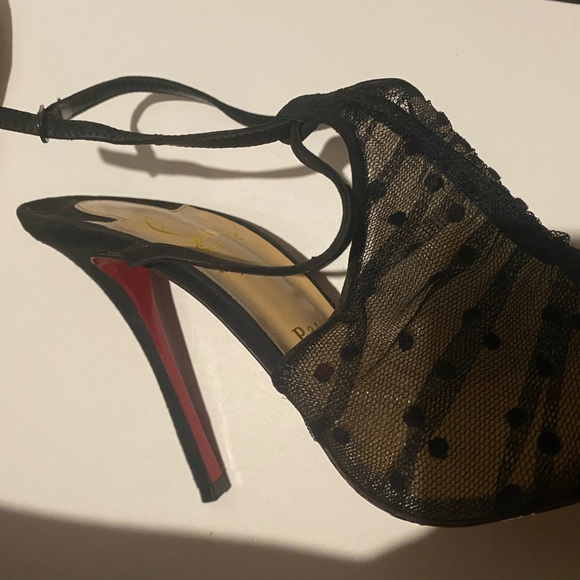 Christian Louboutin Acide 100 Rete/plum Tulle pump - Picture 15 of 16